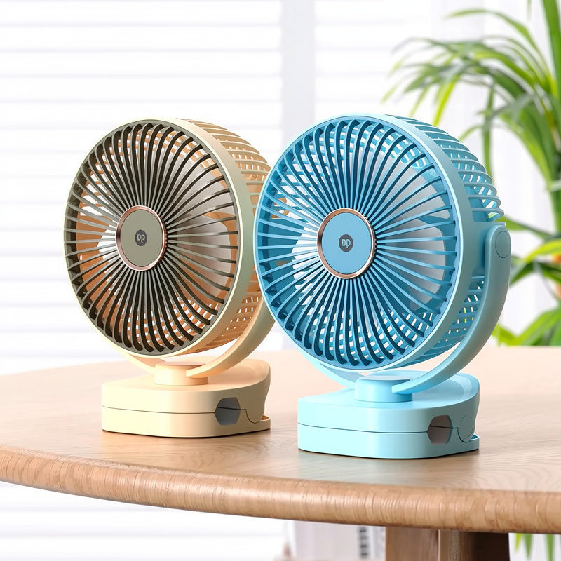 DP Mini Rechargeable Fan DP-7638 – Long Backup Portable Fan