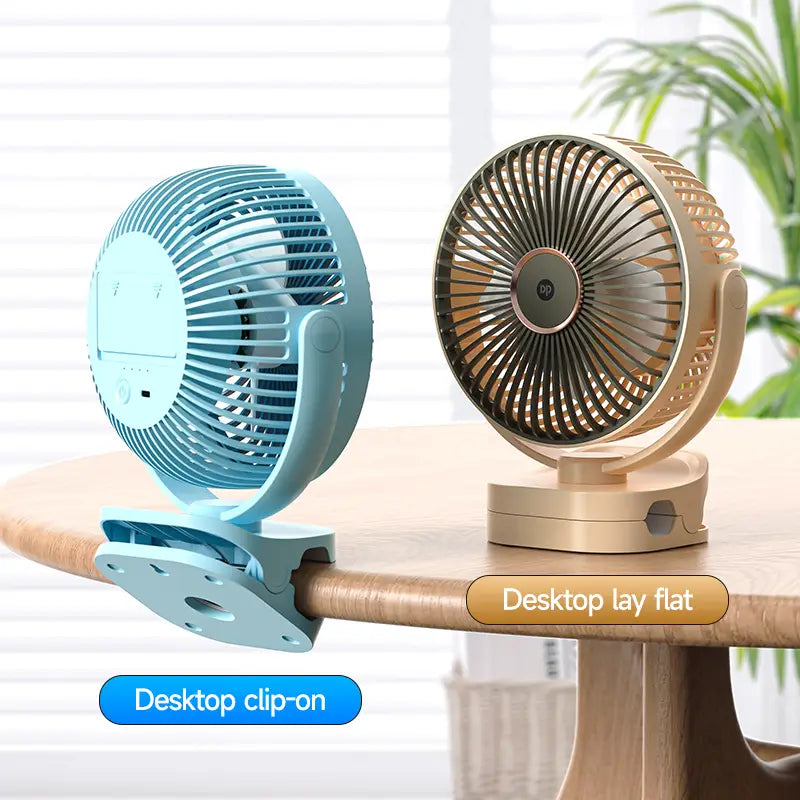 DP Mini Rechargeable Fan DP-7638 – Long Backup Portable Fan